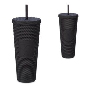 Walt Disney World Mickey Black 50th Anniversary Studded Starbucks Tumbler Venti
